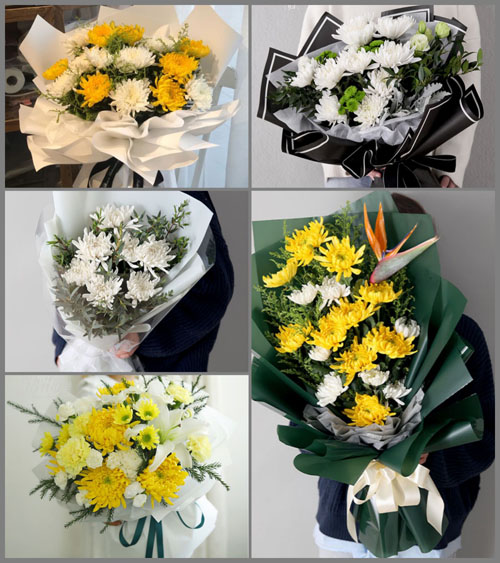 江苏泰州靖江市斜桥镇荷花村白事花束代送